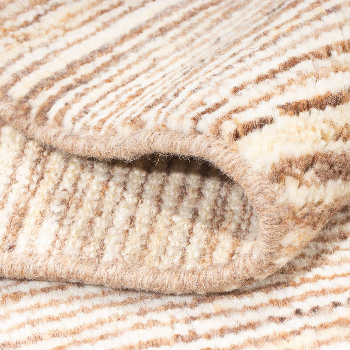 Tapis Gabbeh - Persan - 194 x 140 cm - beige foncé