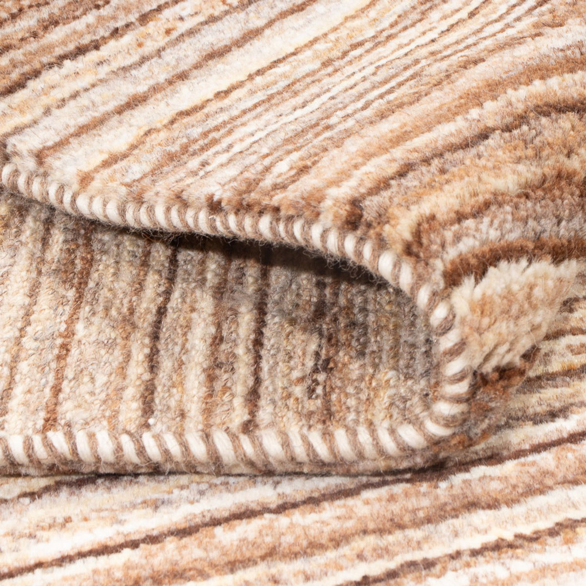 Tapis Gabbeh - Persan - 146 x 106 cm - beige foncé