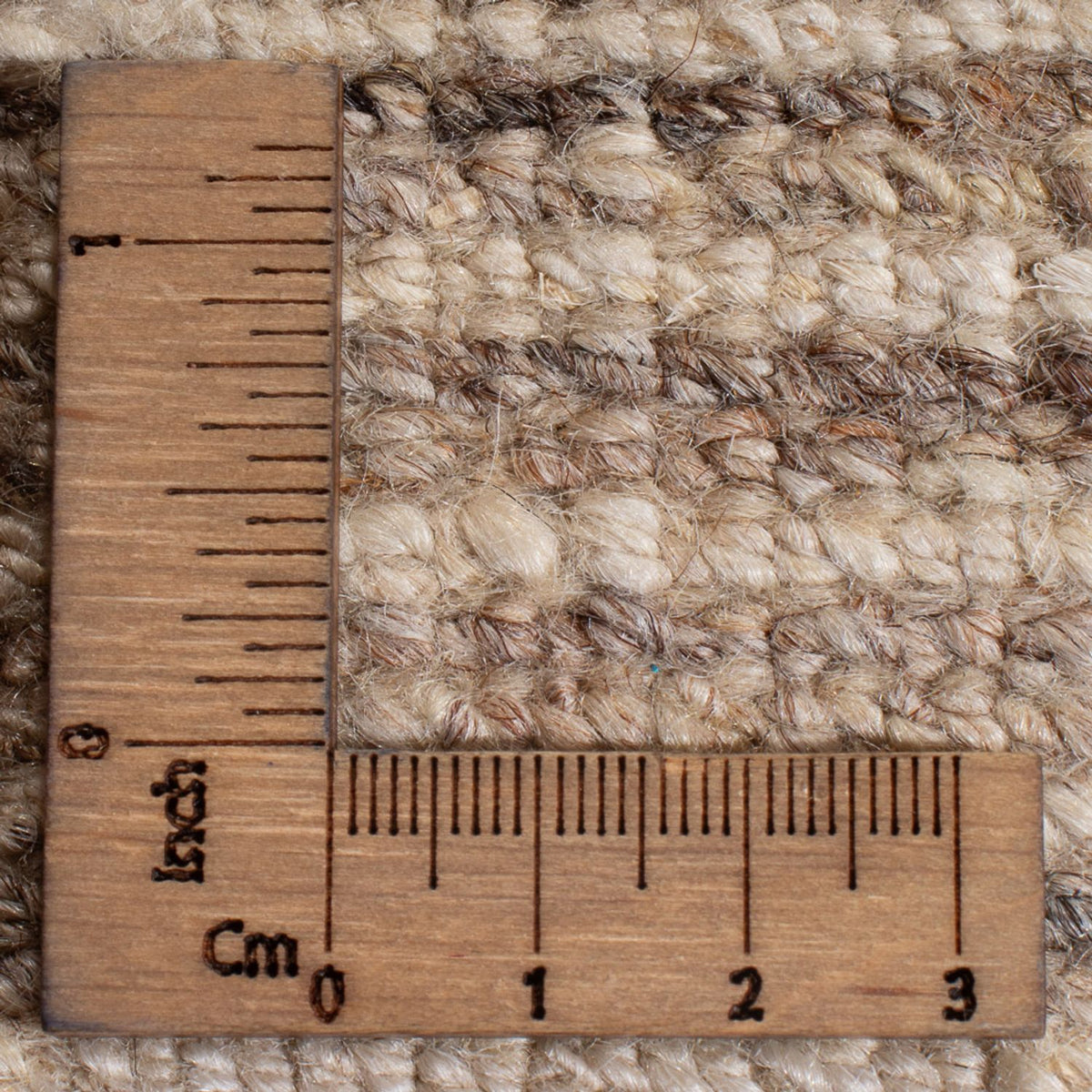 Tapis Gabbeh - Persan carré  - 216 x 207 cm - beige foncé