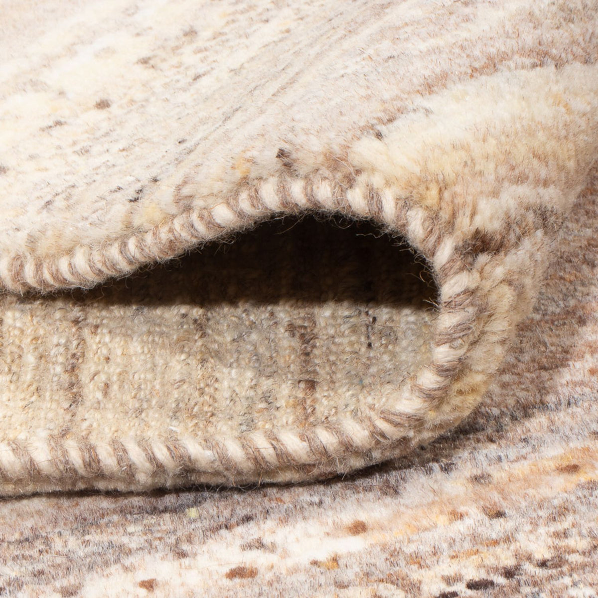 Tapis Gabbeh - Persan - 240 x 207 cm - beige foncé