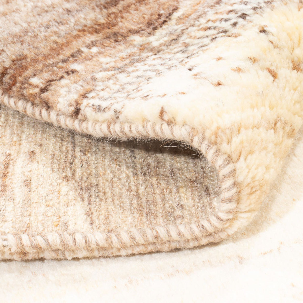 Tapis Gabbeh - Persan carré  - 120 x 108 cm - multicolore