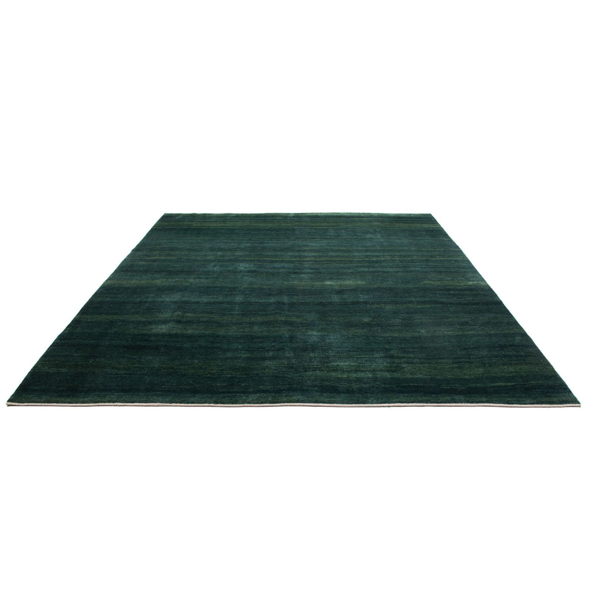 Tapis Gabbeh - Persan - 380 x 335 cm - vert foncé