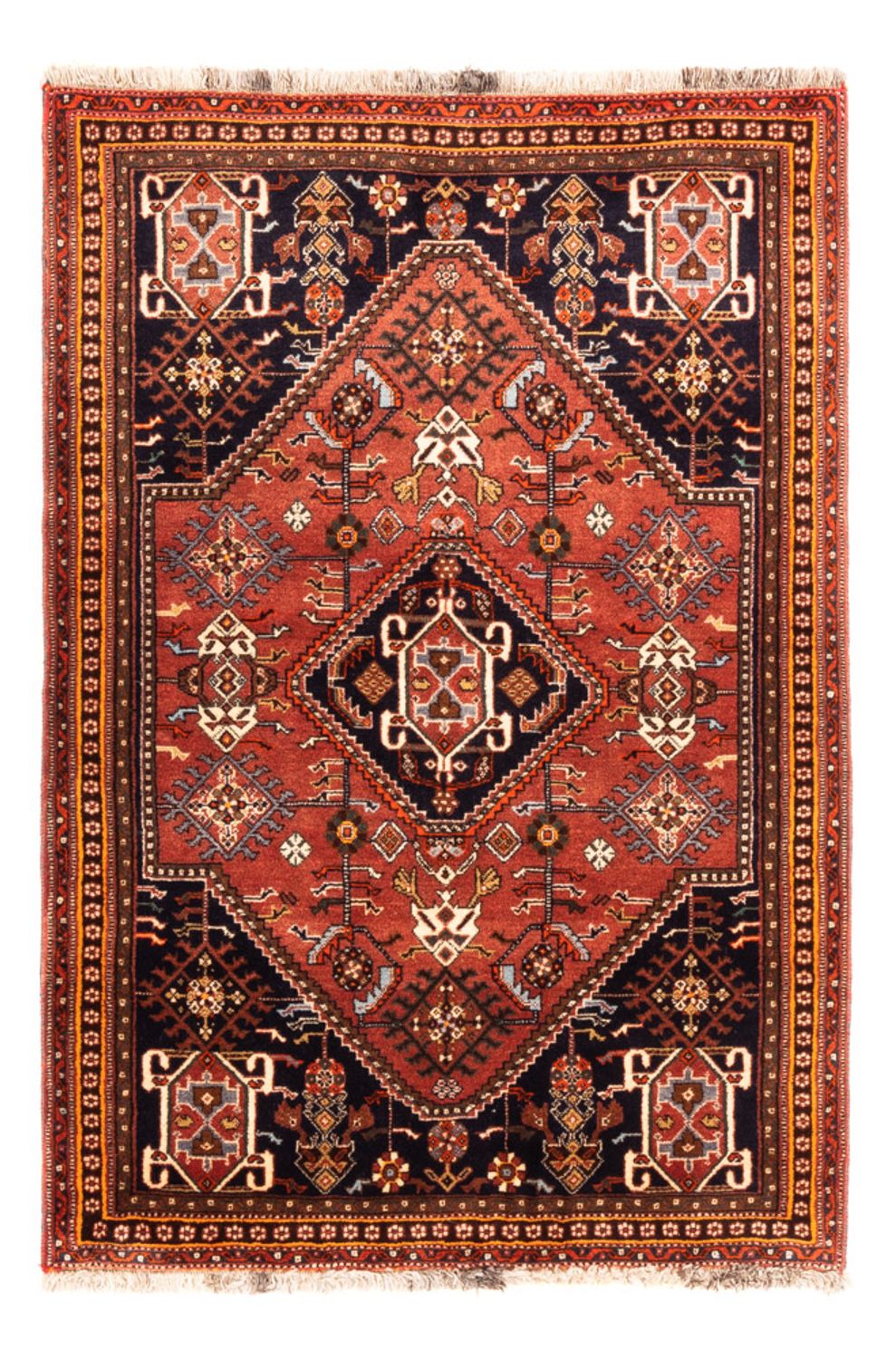 Tapis persan - Nomadic - 148 x 105 cm - rouge