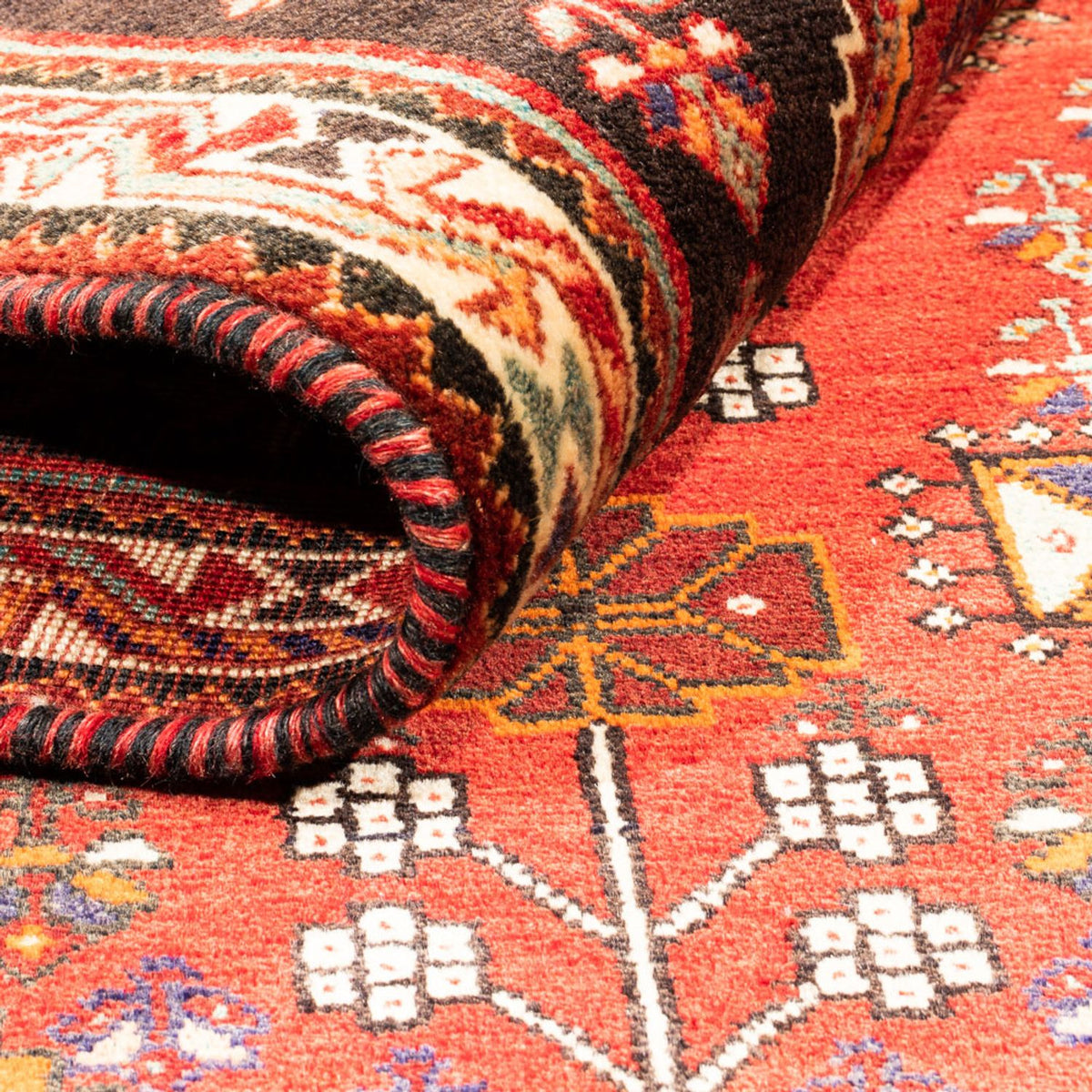 Tapis persan - Nomadic - 170 x 114 cm - rouge