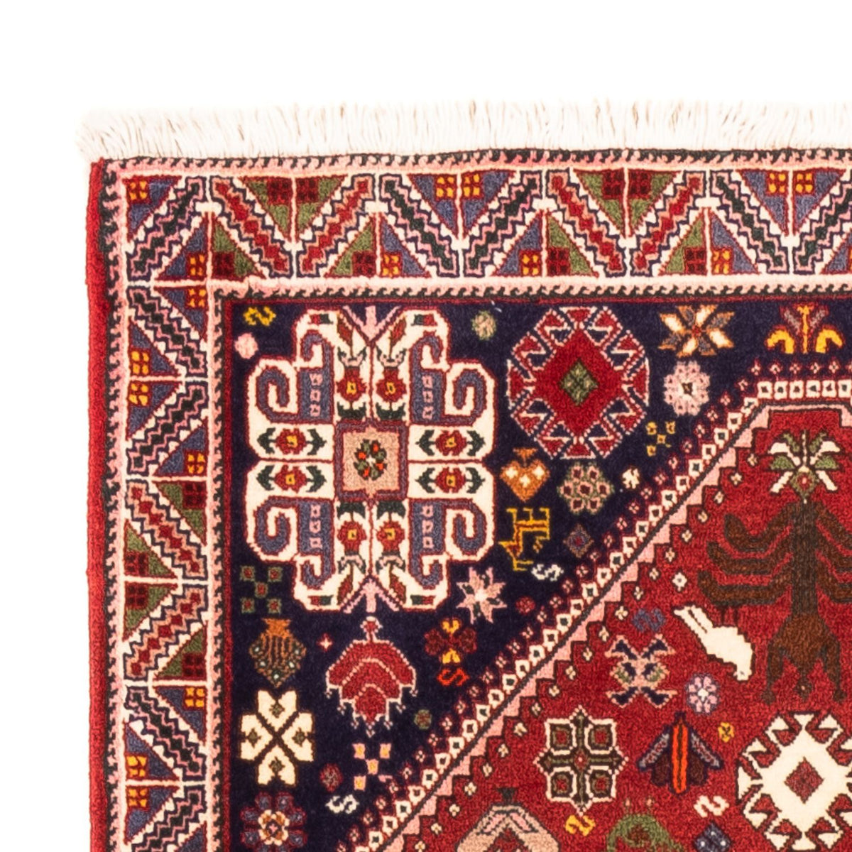 Tapis de couloir Tapis persan - Nomadic - 200 x 83 cm - rouge