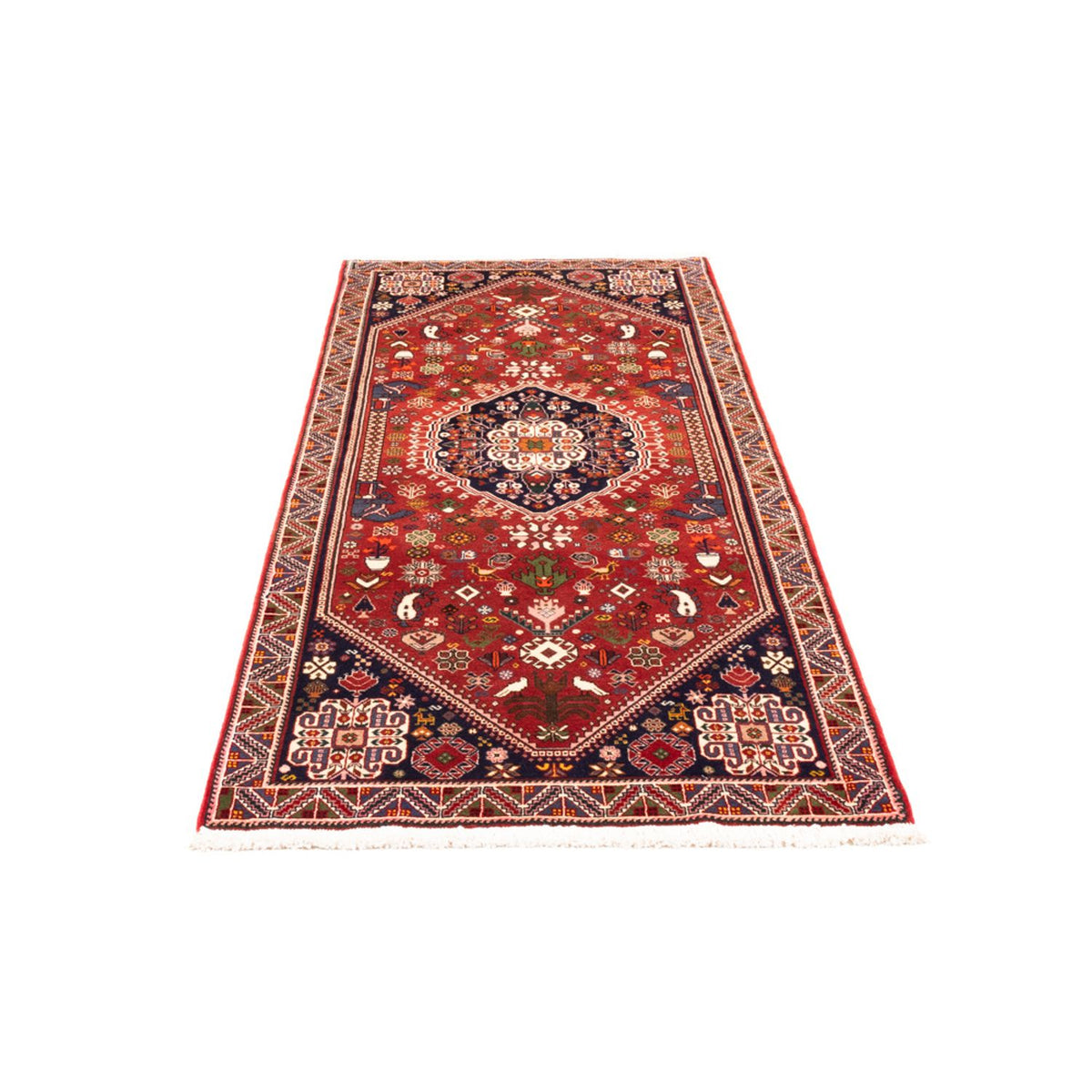 Tapis de couloir Tapis persan - Nomadic - 200 x 83 cm - rouge