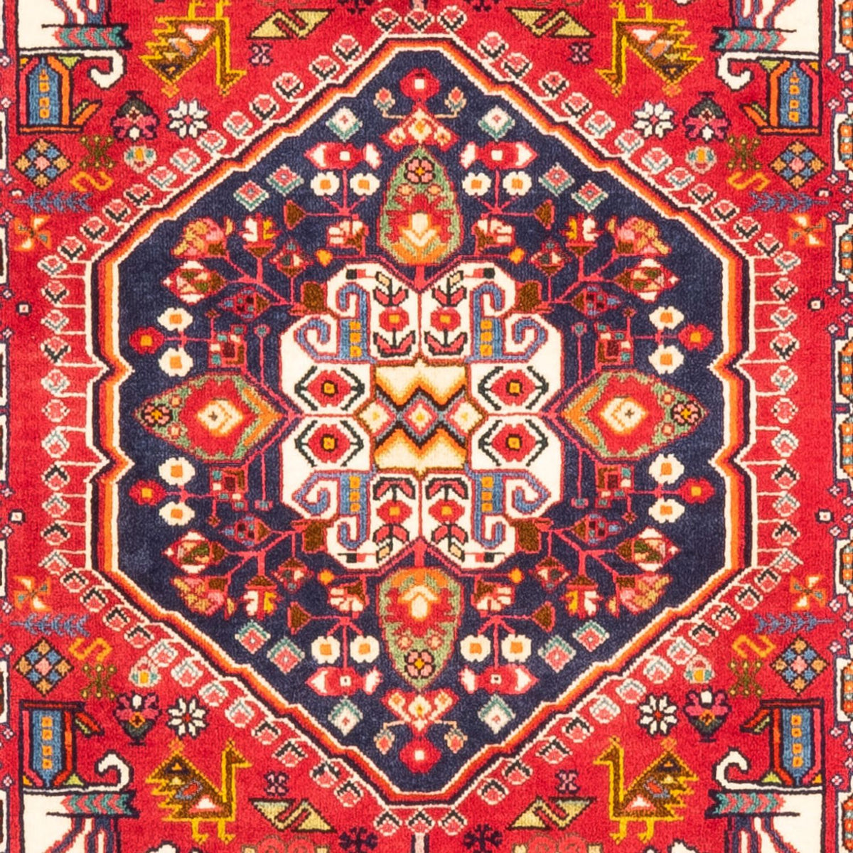 Tapis de couloir Tapis persan - Nomadic - 200 x 82 cm - rouge