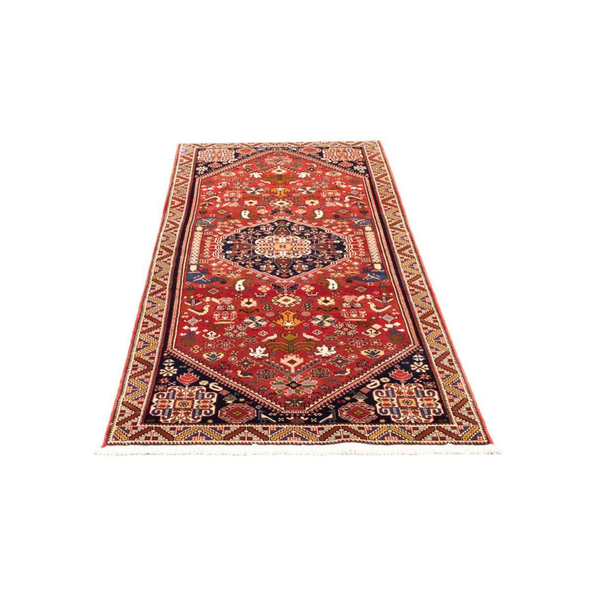 Tapis de couloir Tapis persan - Nomadic - 200 x 80 cm - rouge