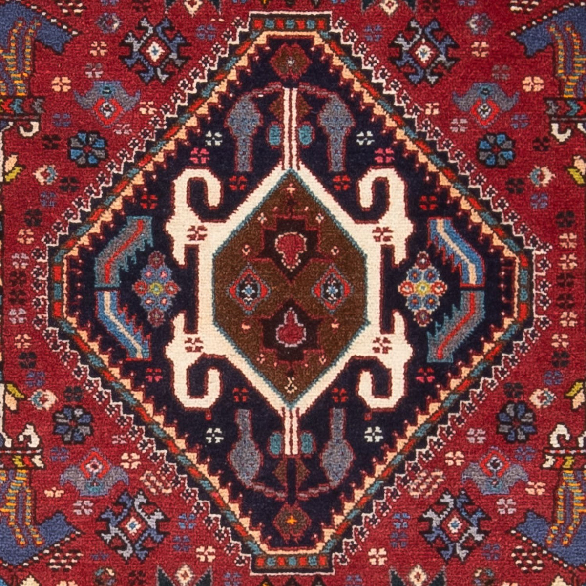 Tapis de couloir Tapis persan - Nomadic - 155 x 70 cm - rouge