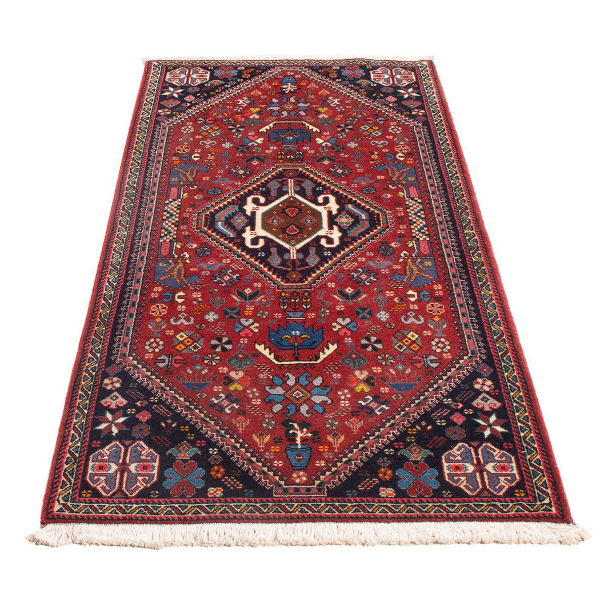 Tapis de couloir Tapis persan - Nomadic - 155 x 70 cm - rouge