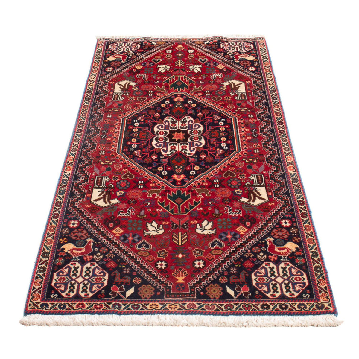 Tapis de couloir Tapis persan - Nomadic - 164 x 73 cm - rouge