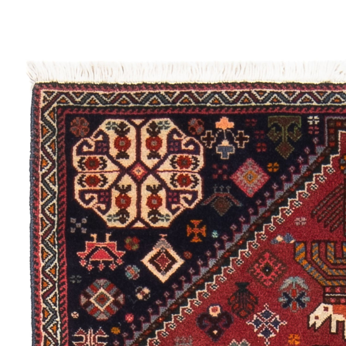 Tapis de couloir Tapis persan - Nomadic - 154 x 72 cm - rouge