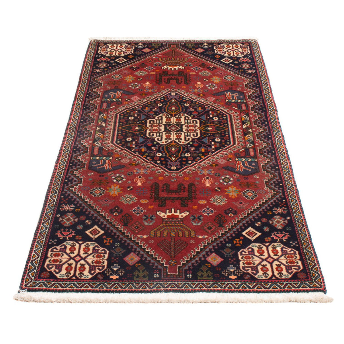 Tapis de couloir Tapis persan - Nomadic - 154 x 72 cm - rouge