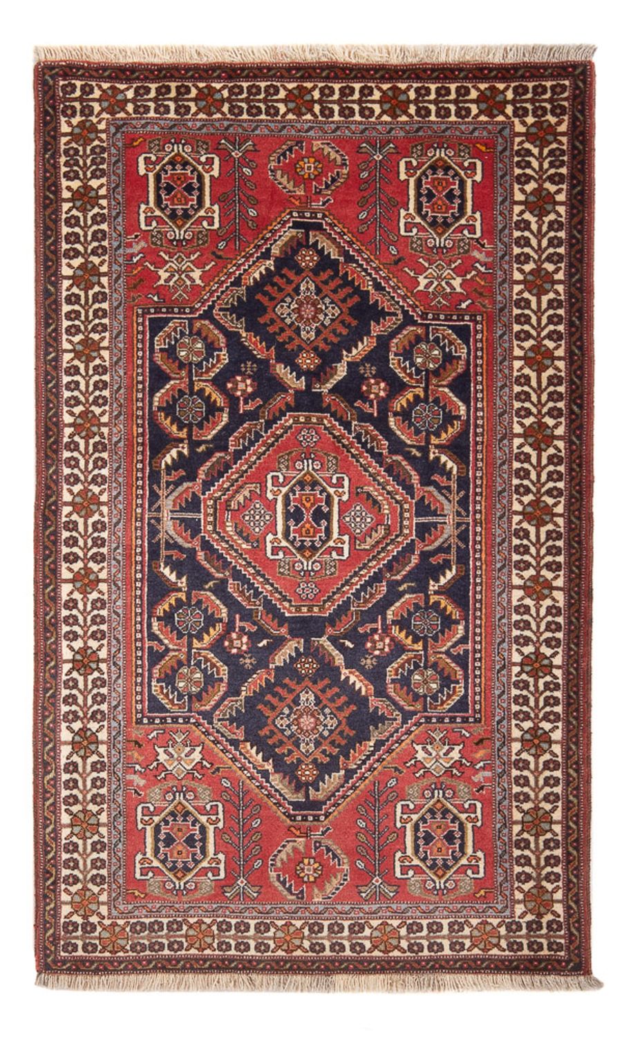 Tapis Gabbeh - Persan Kashkuli - 152 x 82 cm - bleu foncé