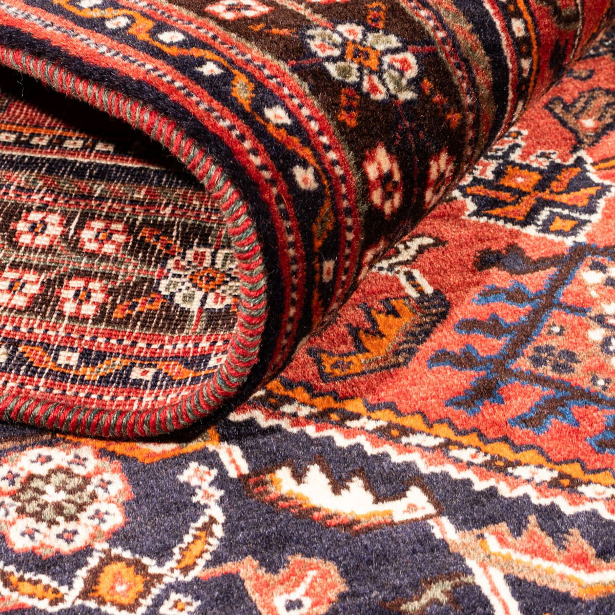 Tapis persan - Nomadic - 158 x 110 cm - rouge