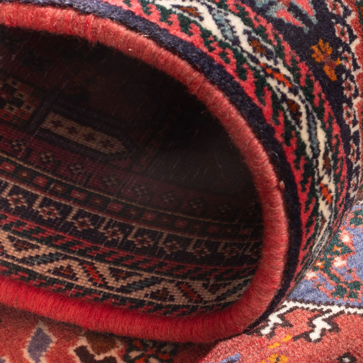 Tapis de couloir Tapis persan - Nomadic - 157 x 73 cm - rouge