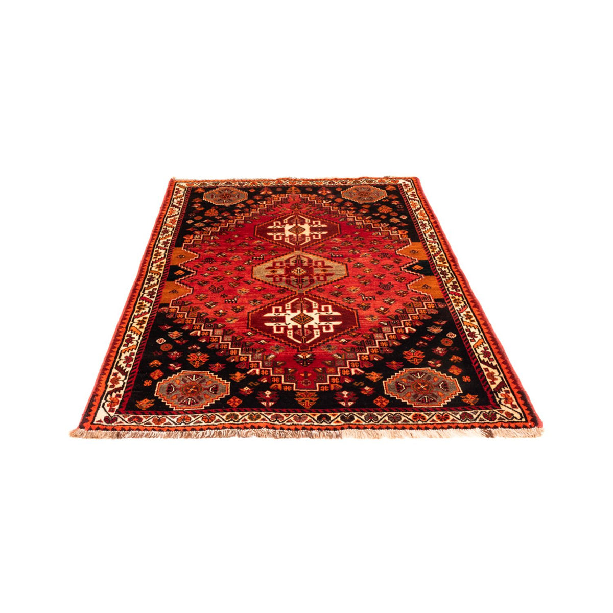 Tapis persan - Nomadic - 166 x 111 cm - rouge