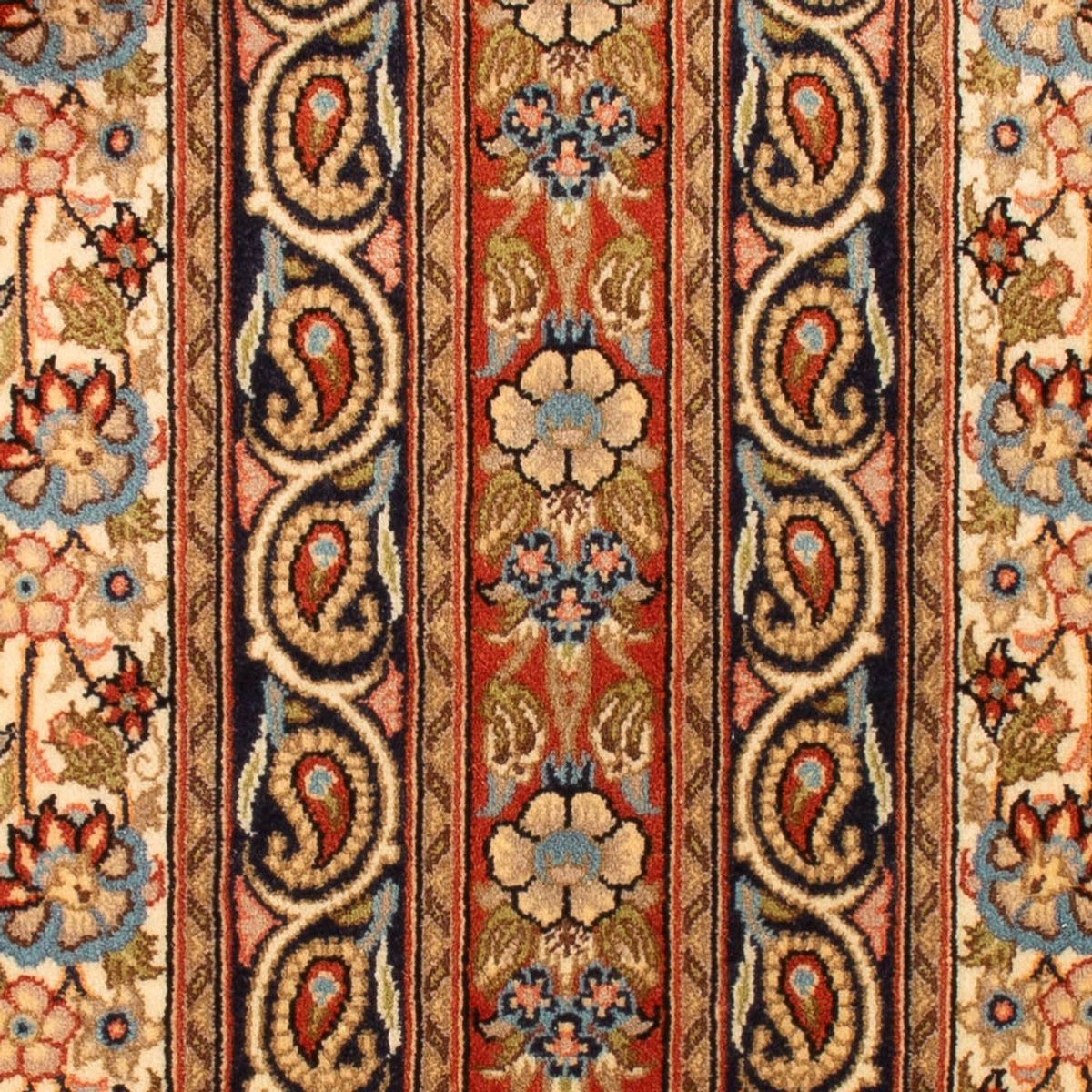 Tapis de couloir Tapis persan - Ghom - 145 x 53 cm - multicolore