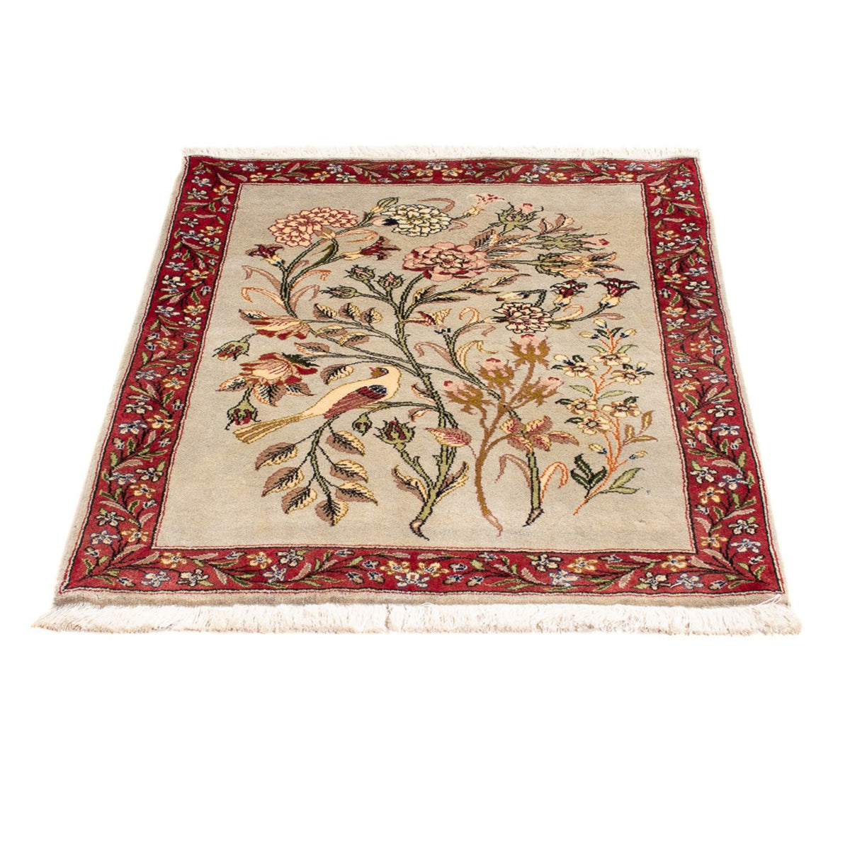 Tapis persan - Ghom - 90 x 70 cm - multicolore