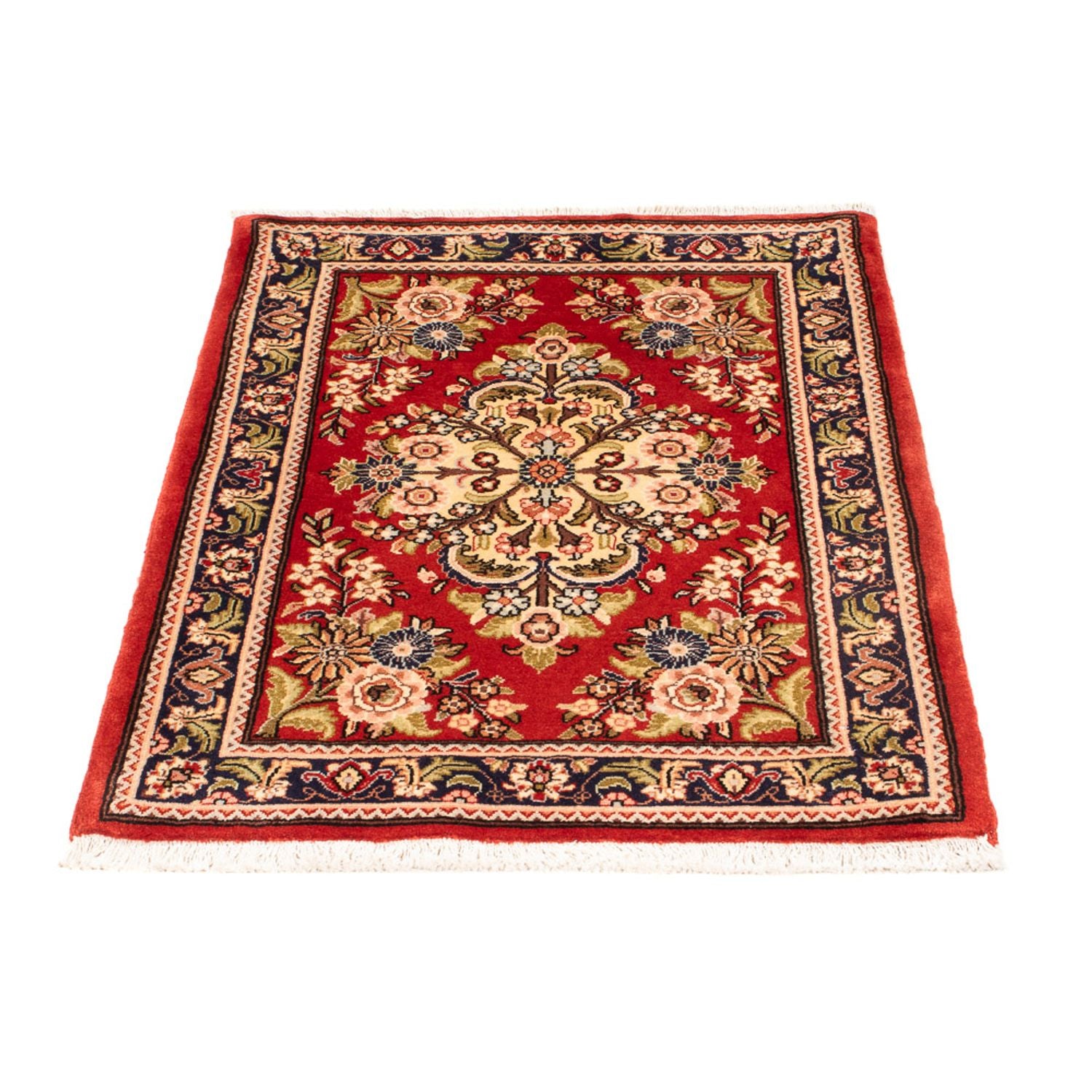 Tapis persan - Ghom - 98 x 68 cm - rouge