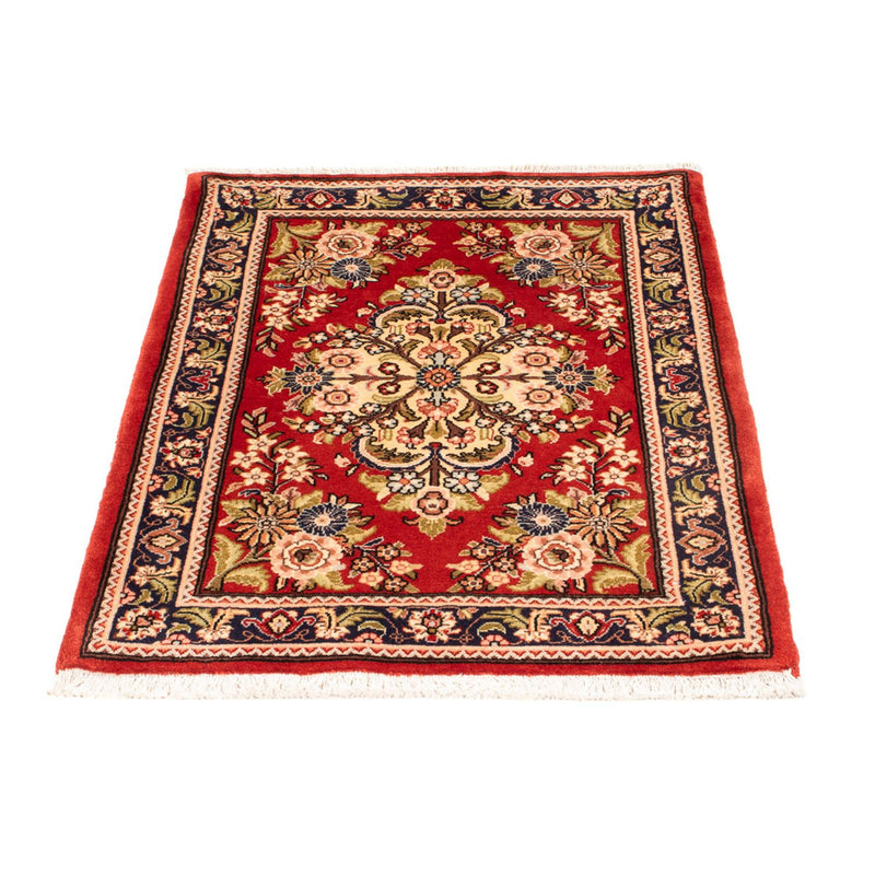 Tapis persan - Ghom - 98 x 68 cm - rouge