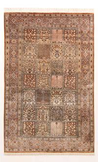 Tapis en soie - Ghom soie - Premium - 148 x 100 cm - multicolore