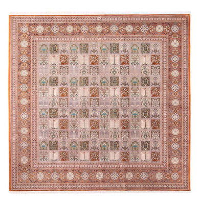 Tapis en soie - Ghom soie - Premium carré  - 250 x 250 cm - multicolore