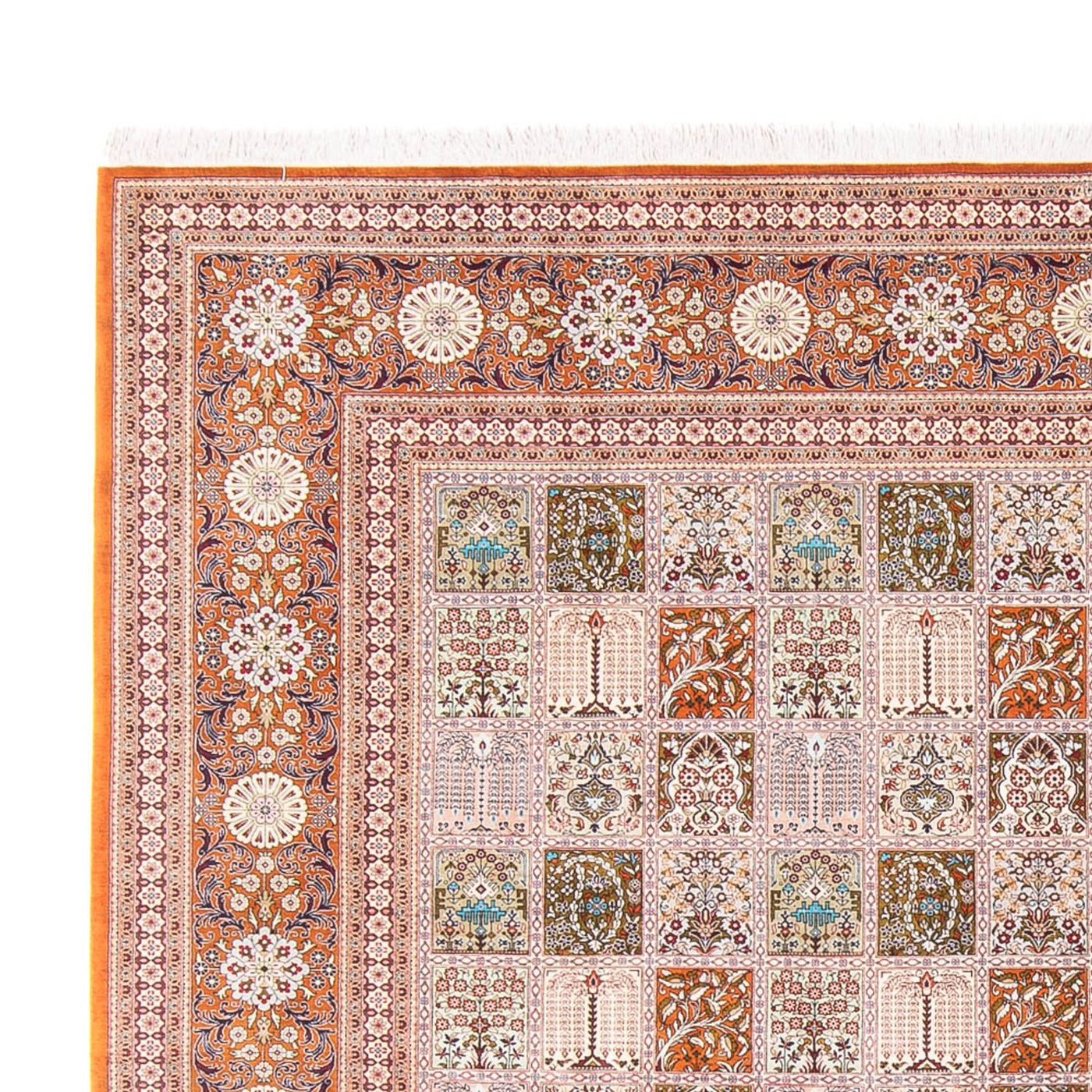 Tapis de Qom en soie Tapis 250x250cm - Tapis persan