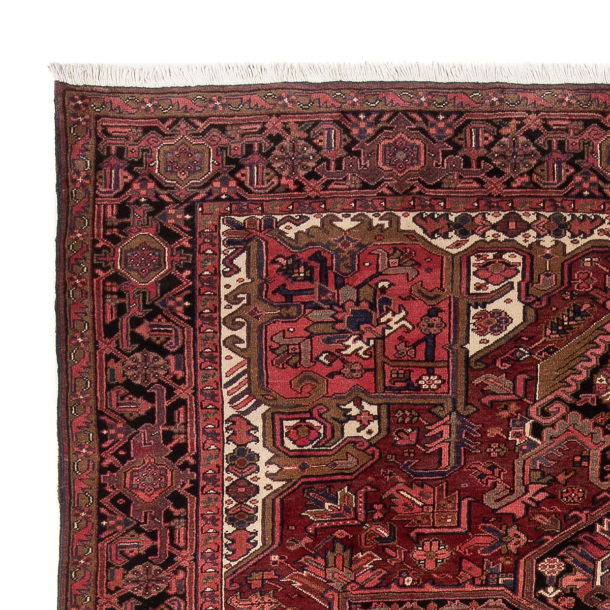 Tapis persan - Nomadic - 336 x 255 cm - rouge