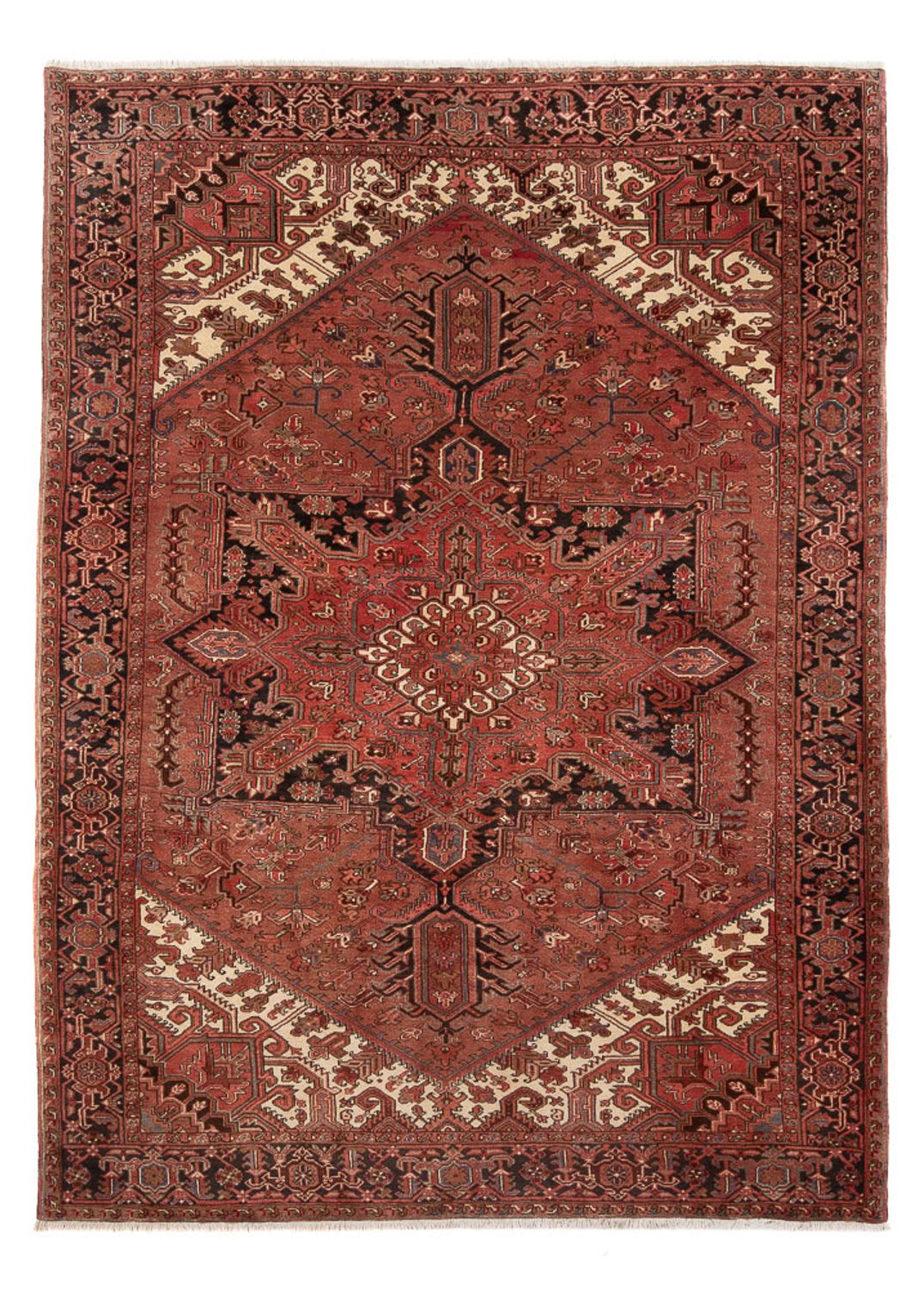 Tapis persan - Nomadic - 350 x 240 cm - terracotta