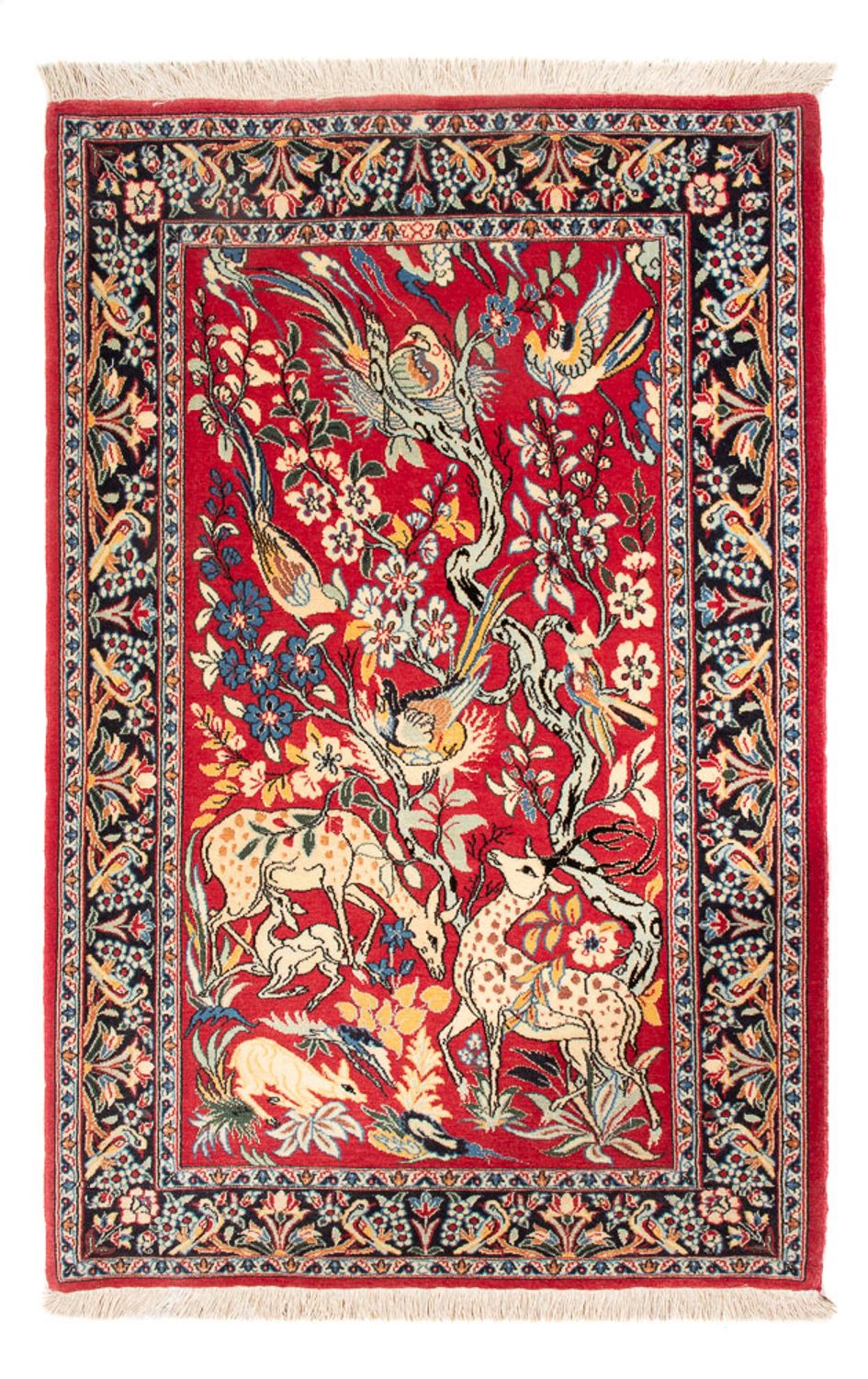 Tapis persan - Isfahan - Premium - 110 x 74 cm - rouge