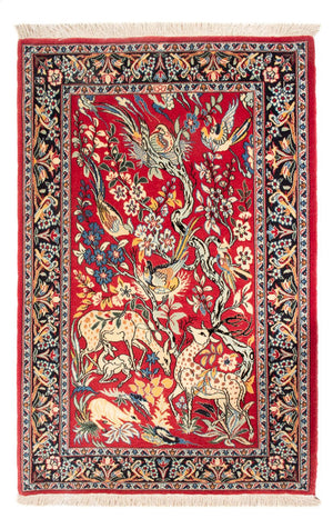 Tapis persan - Isfahan - Premium - 110 x 74 cm - rouge