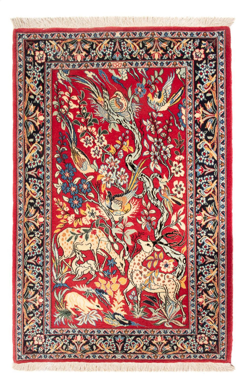 Tapis persan - Isfahan - Premium - 110 x 74 cm - rouge