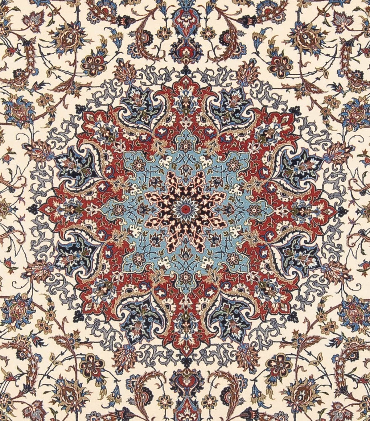 Tapis persan - Isfahan - Premium - 350 x 240 cm - crème