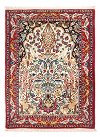 Tapis persan - Isfahan - Premium - 100 x 75 cm - crème