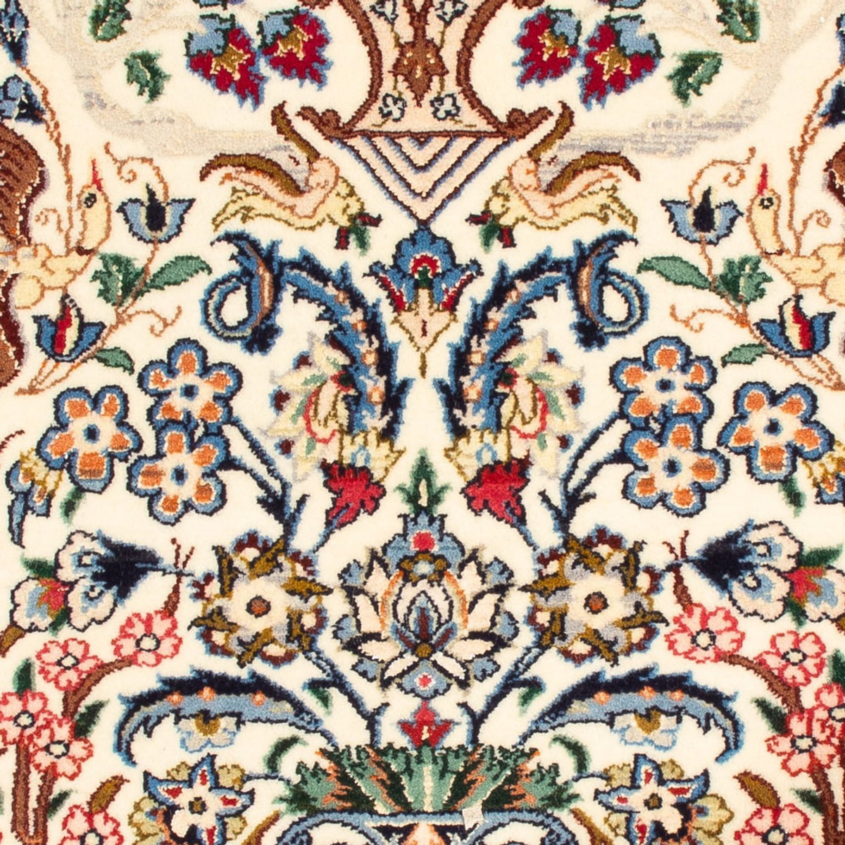 Tapis persan - Isfahan - Premium - 100 x 75 cm - crème