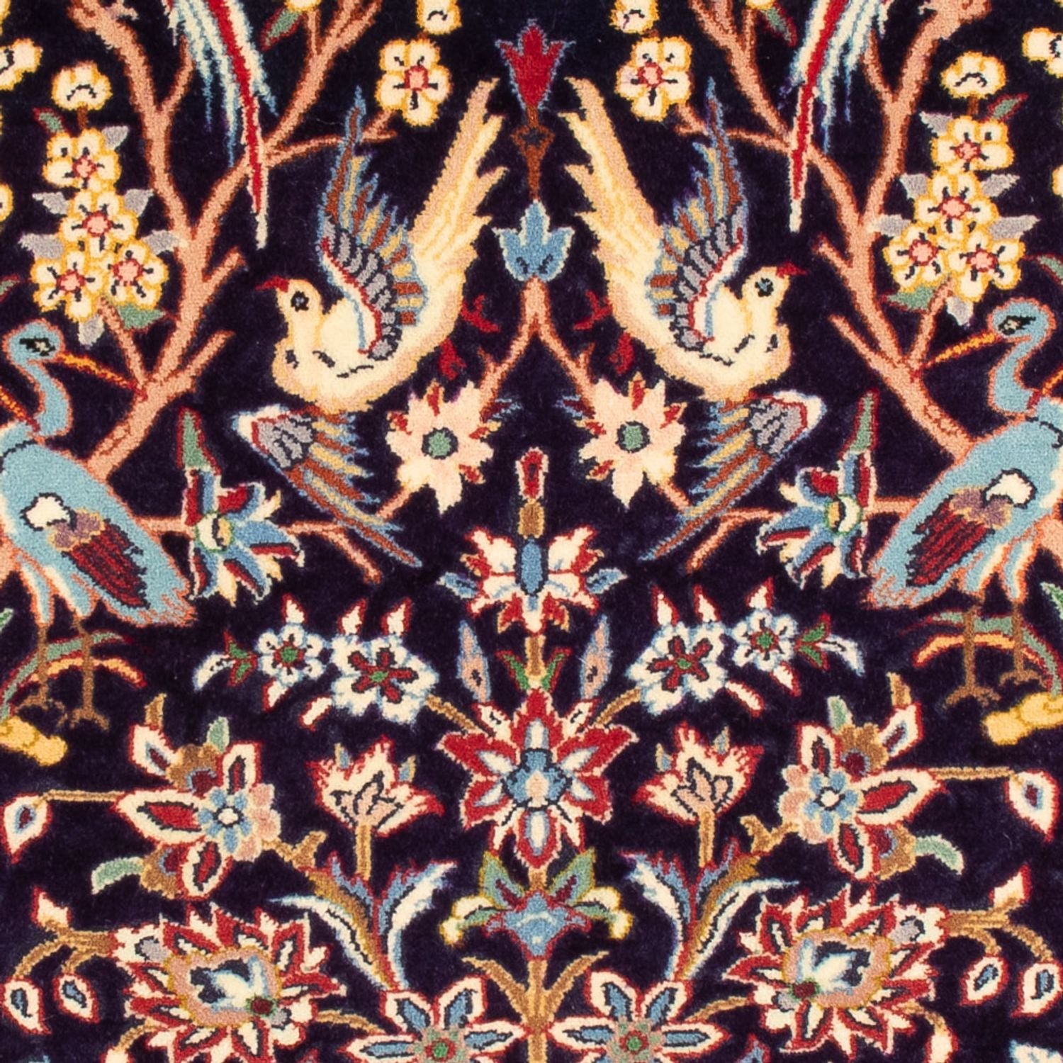 Tapis persan - Isfahan - Premium - 106 x 72 cm - bleu foncé