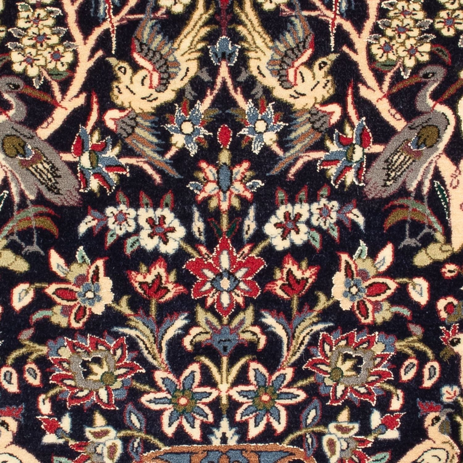 Tapis persan - Isfahan - Premium - 98 x 70 cm - bleu foncé