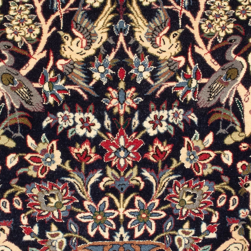 Tapis persan - Isfahan - Premium - 98 x 70 cm - bleu foncé