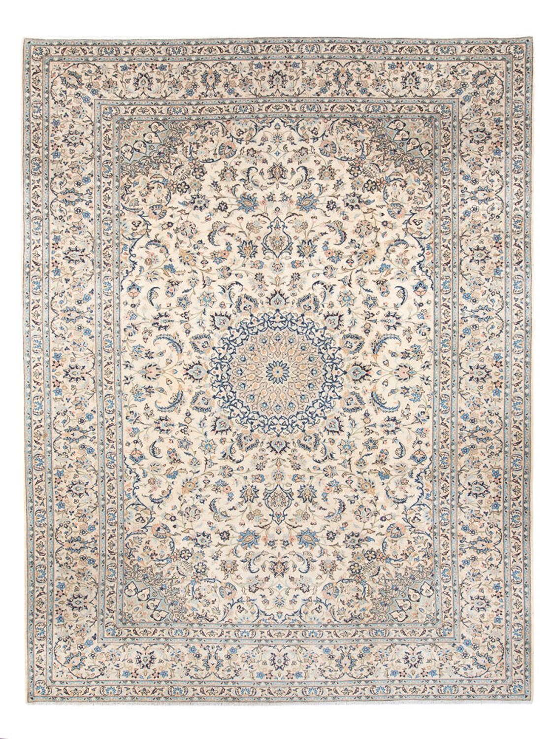 Tapis persan - Keshan - 398 x 292 cm - crème