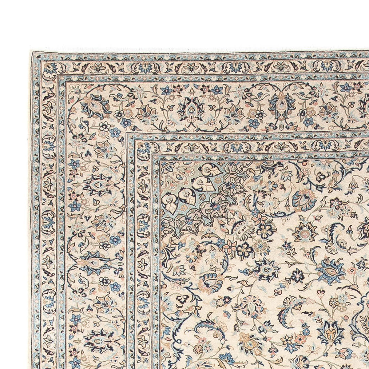 Tapis persan - Keshan - 398 x 292 cm - crème