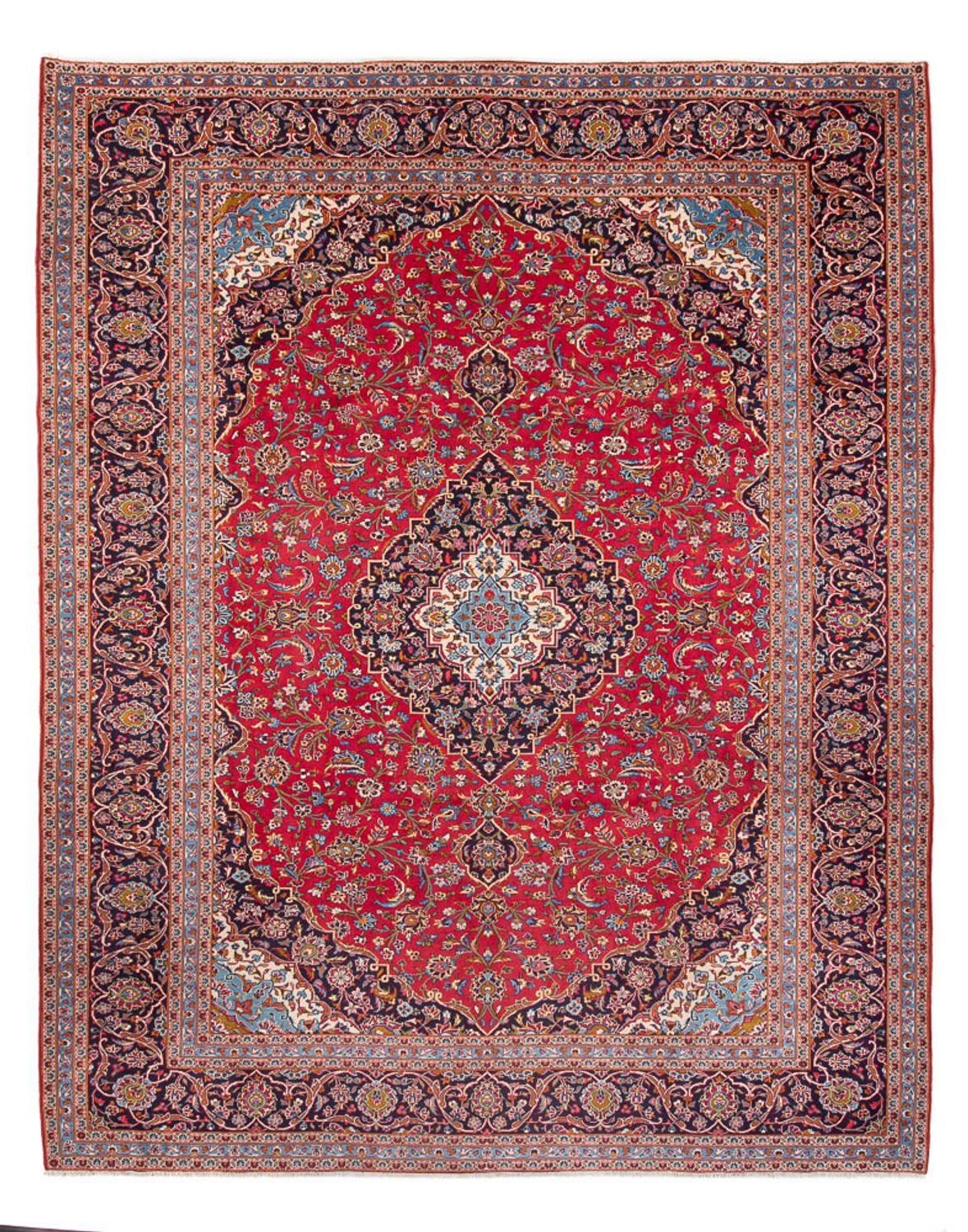 Tapis persan - Keshan - 397 x 300 cm - rouge
