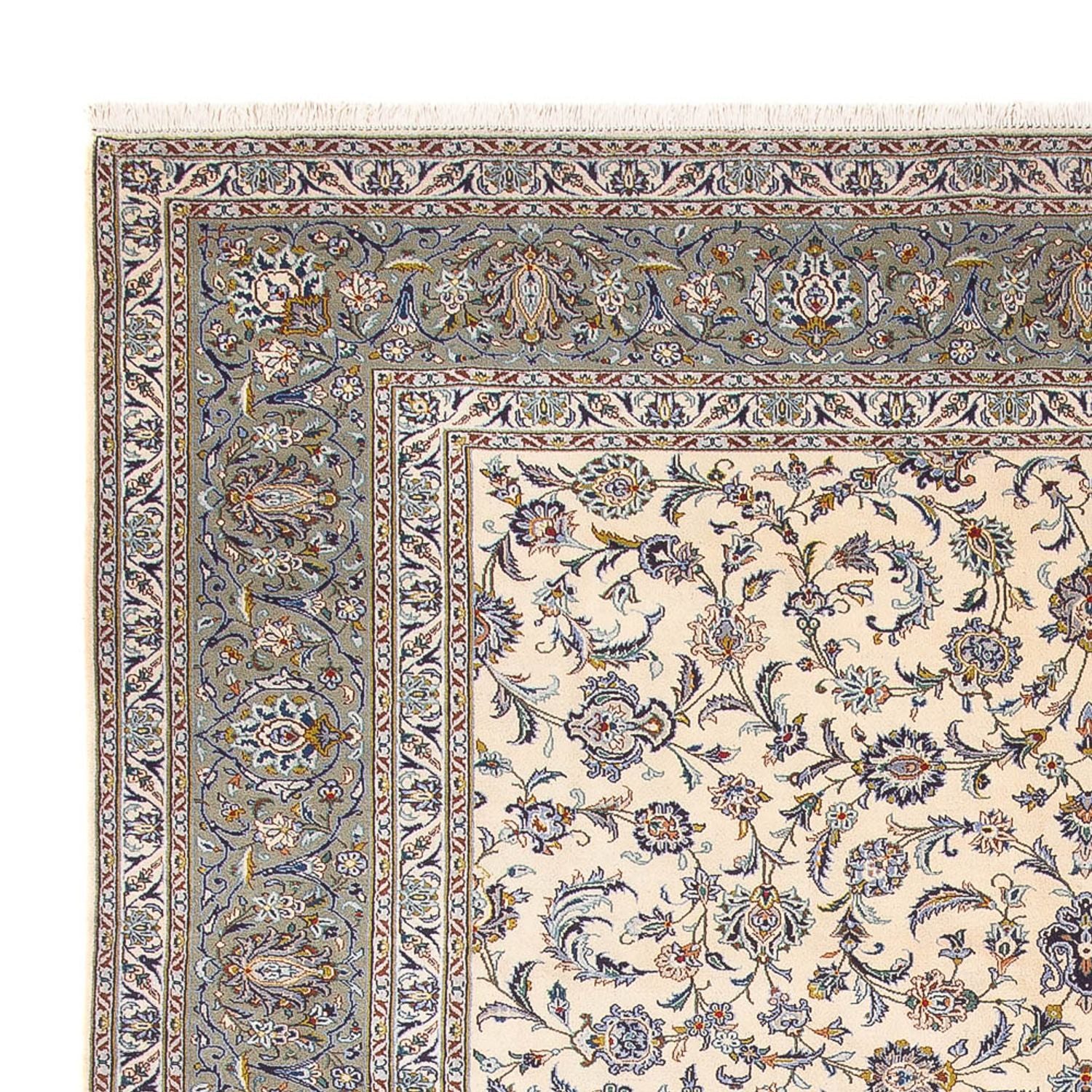 Tapis persan - Keshan - 418 x 307 cm - crème