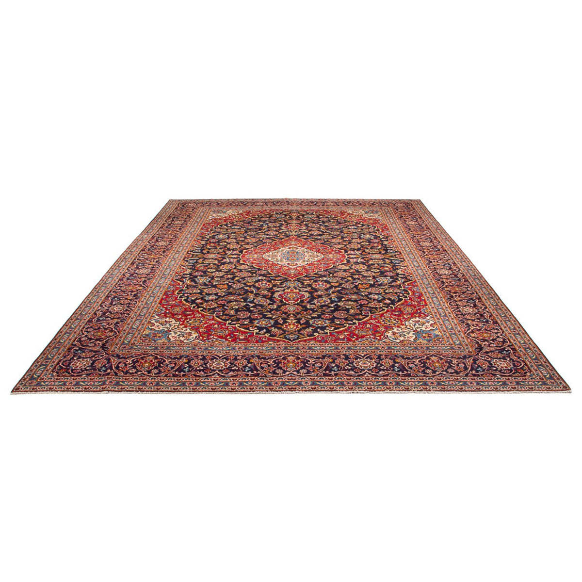 Tapis persan - Keshan - 388 x 300 cm - rouge