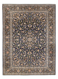 Tapis persan - Keshan - 417 x 293 cm - bleu foncé
