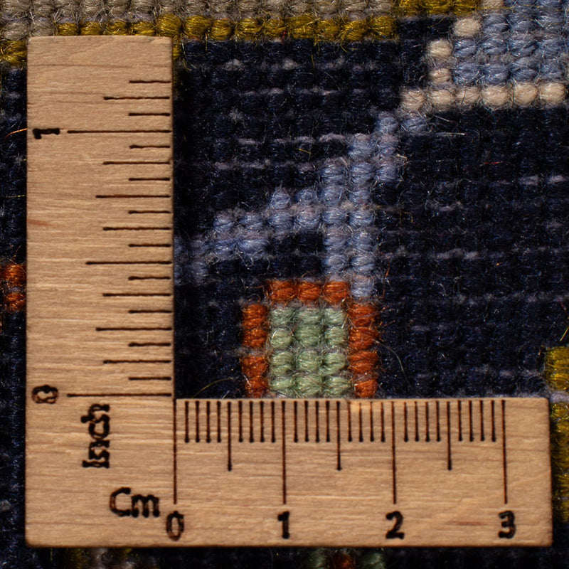 Tapis persan - Keshan - 417 x 293 cm - bleu foncé