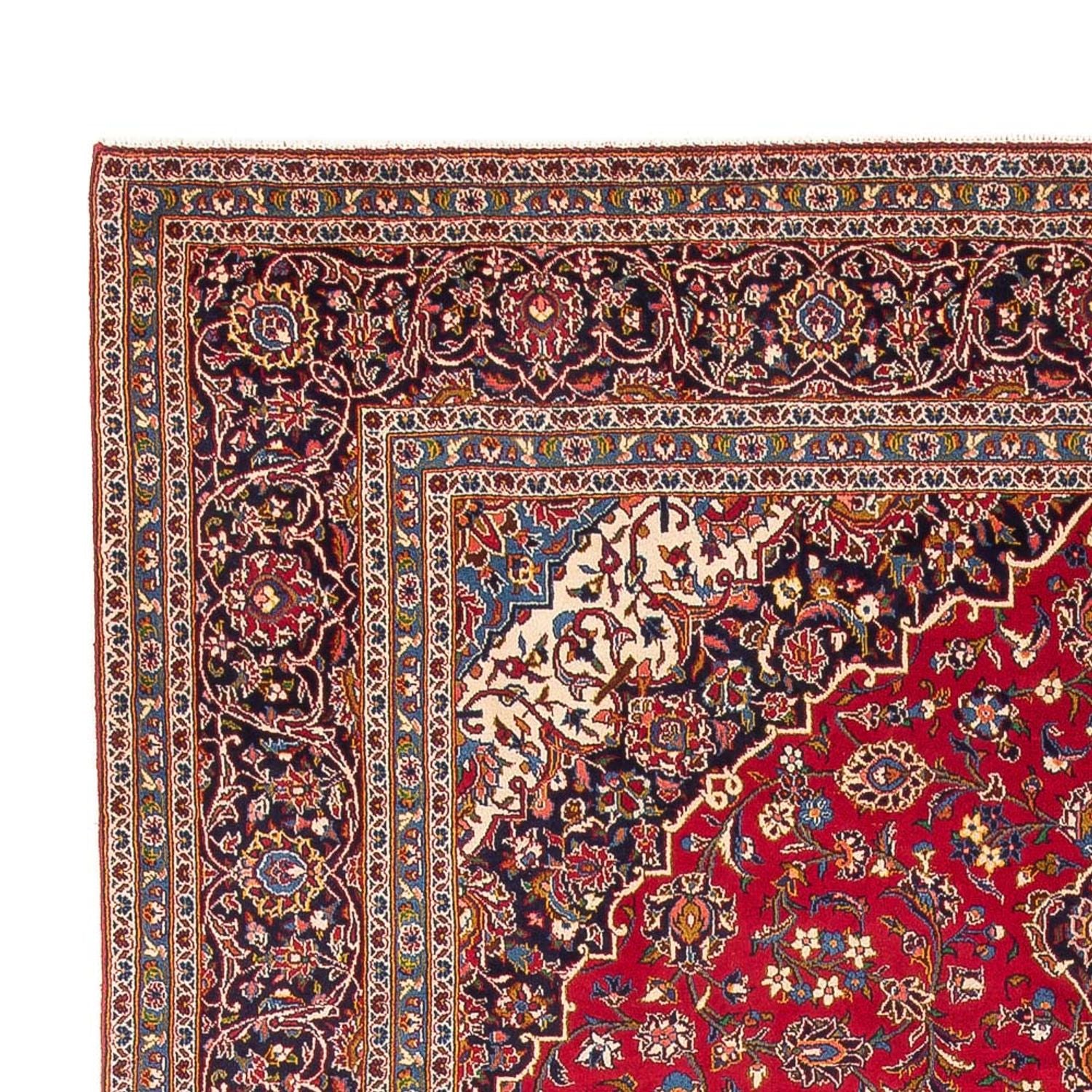 Tapis persan - Keshan - 397 x 291 cm - rouge