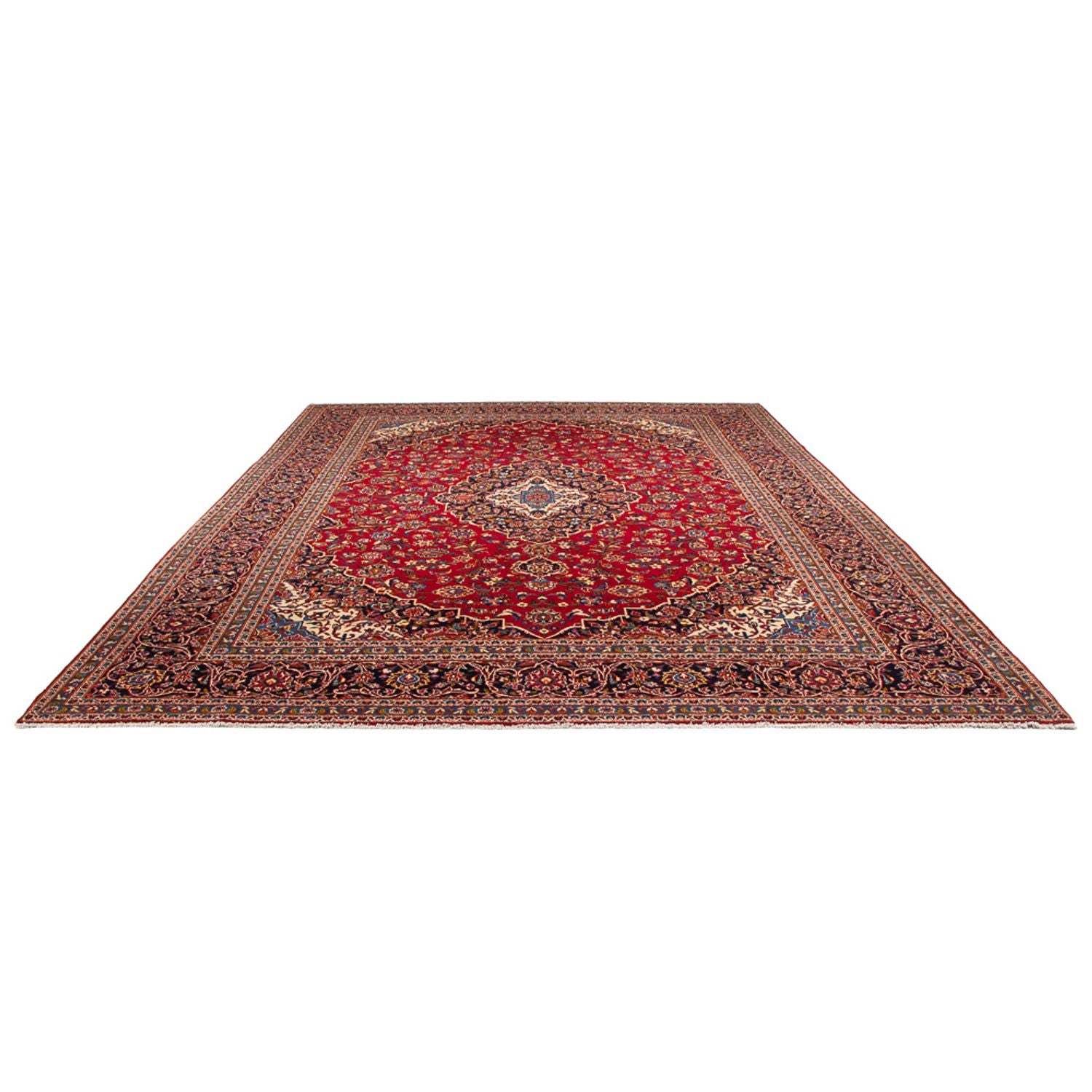 Tapis persan - Keshan - 397 x 291 cm - rouge