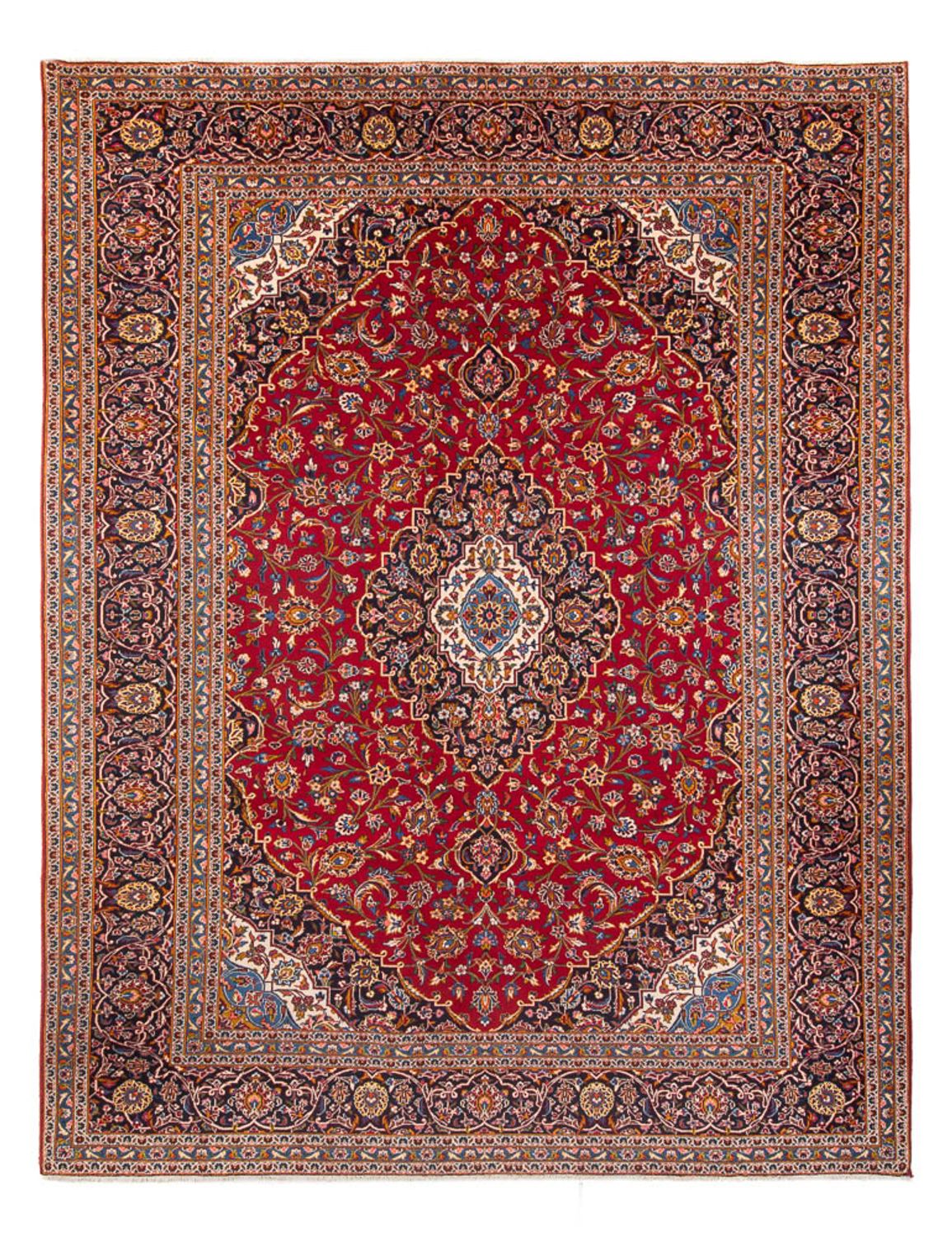Tapis persan - Keshan - 383 x 287 cm - rouge