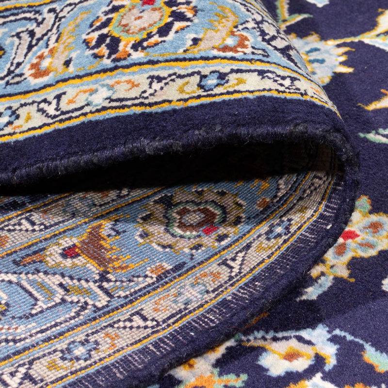 Tapis persan - Keshan - 390 x 266 cm - bleu foncé